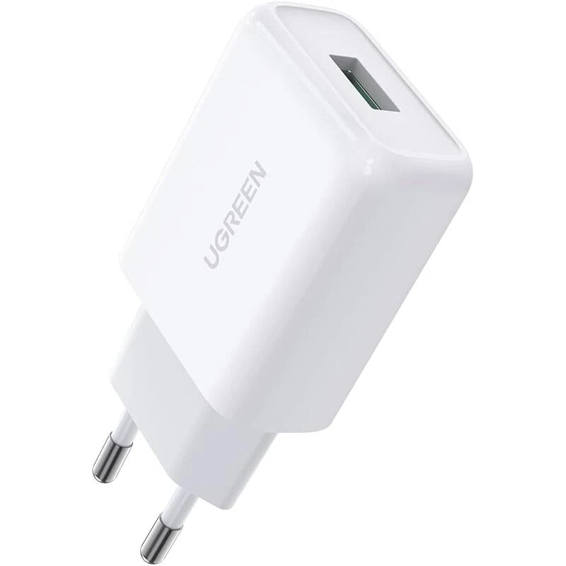 დამტენი UGREEN QC3.0 USB Fast Charger EU White/10133