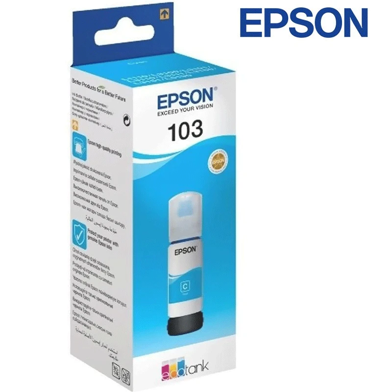 კარტრიჯი Epson 103 EcoTank Cyan ink (L3200/L3250)