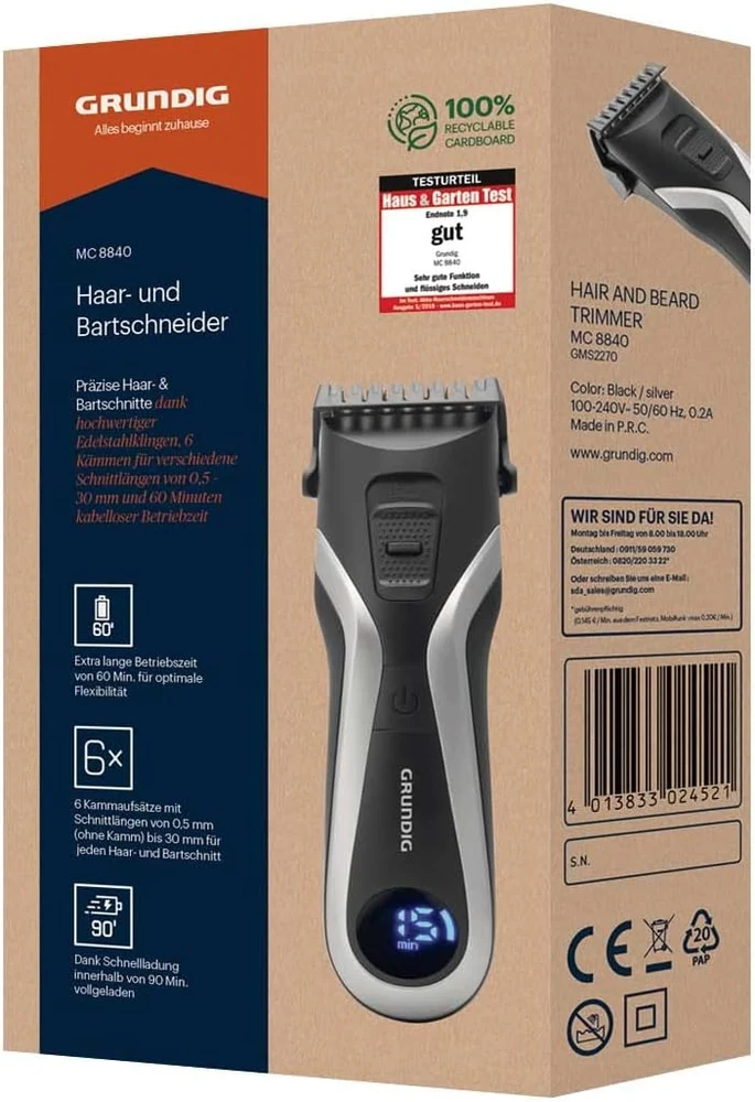 თმის საკრეჭი Grundig MC 8840