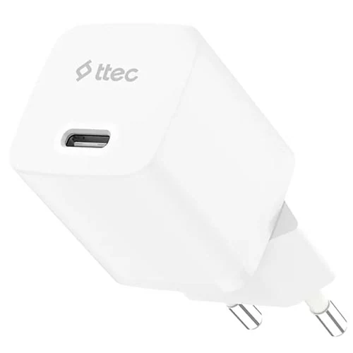 დამტენი Ttec Smartcharger GAN 20W PD Travel Fast Charger, White