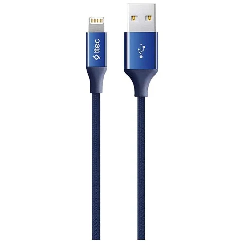 კაბელი Ttec Alumicable USB-A - Lightning Charge/Data Cable, 120CM, Navy 2DK16L