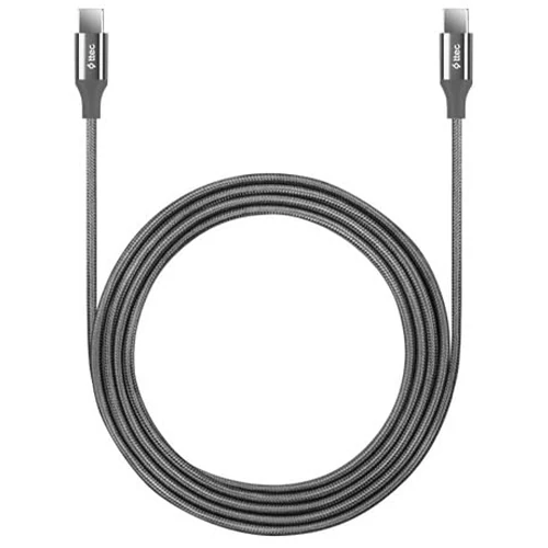 კაბელი Ttec Alumicable TYPE-C - TYPE-C 200CM 65W Fast Charge CABLE,S.GREY 2DK51UG