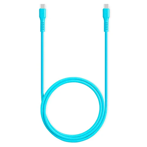 კაბელი Ttec USB-C - USB-C 60W PD/QC Fast Charging/Data Cable, 120CM, Neon Blue