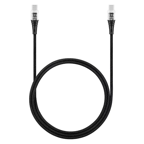 კაბელი Ttec USB-C - USB-C 60W PD/QC Fast Charging/Data Cable, 120CM, Black