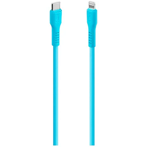 კაბელი Ttec USB-C - Lightning Charge/Data Cable, 120CM Neon Blue
