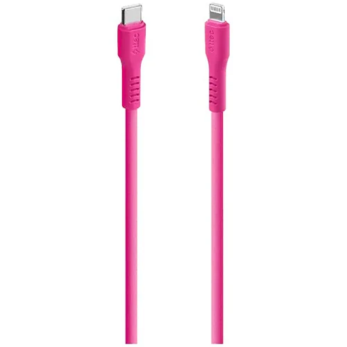 კაბელი Ttec USB-C - Lightning Charge/Data Cable, 120CM Neon Pink