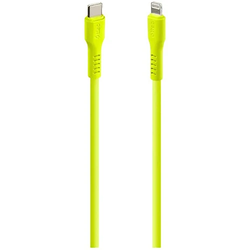 კაბელი Ttec USB-C - Lightning Charge/Data Cable, 120CM Neon Yellow