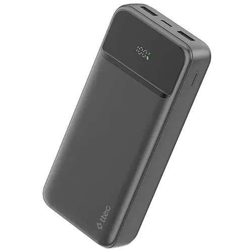 პორტატული დამტენი Ttec Recharger LCD 20.000MAH PD 20W Powerbank Black 2BB268S