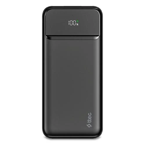 პორტატული დამტენი Ttec Recharger LCD 10.000MAH PD 20W Powerbank Black 2BB233S