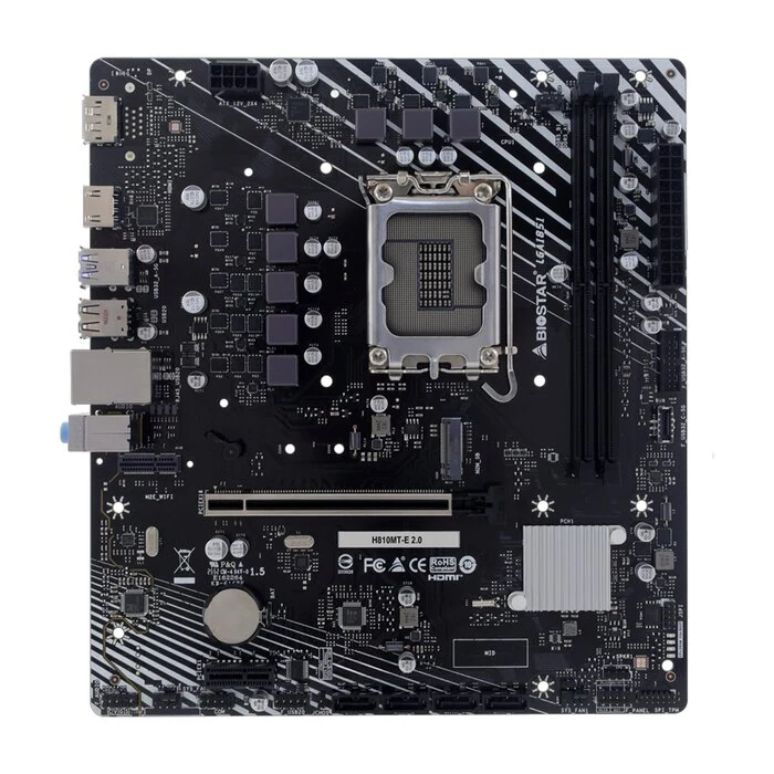 დედა დაფა Biostar H810MT-E 2.0 Socket 1851 DDR5, uATX, GbE