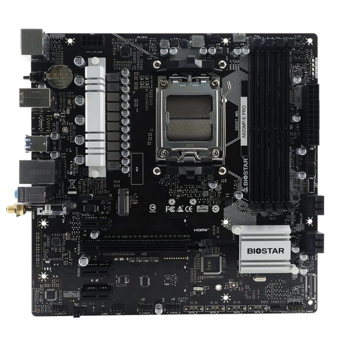 დედა დაფა Biostar AMD A620MP-E PRO, Socket AM5, uATX, GbE LAN, DDR5