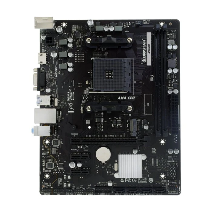 დედა დაფა Biostar,AMD A520MHP, Socket AM4, uATX, GbE LAN DDR4