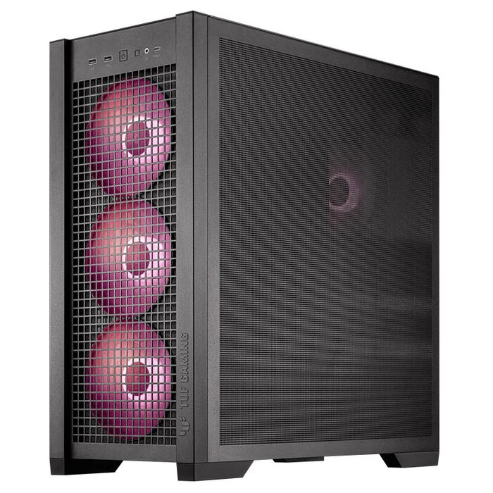 კომპიუტერის ქეისი Asus TUF GAMING GT302 TG ARGB BLACK