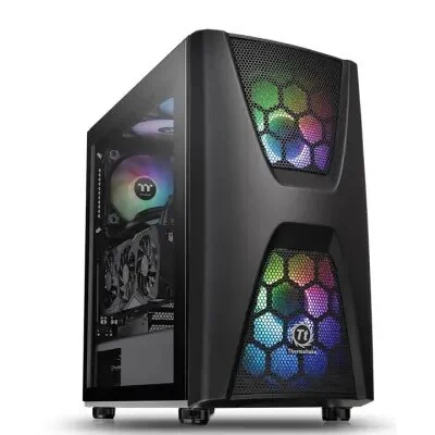 კომპიუტერის ქეისი Thermaltake ***Commander C34 TG ARGB/Black/Win/SPCC/Temper ed Glass*1/200mm Addressable