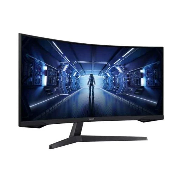 მონიტორი Samsung Odyssey G5 LC34G55TWWIXCI Curved 34" QHD 3440x1440 VA 1ms 165Hz