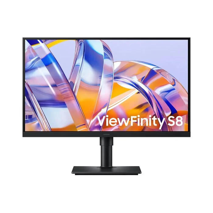 მონიტორი Samsung ViewFinity S8 LS27H804UAIXCI 27" 4K 3840 x 2160 IPS 5ms 60Hz Type-C/LAN Black