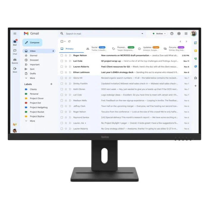 მონიტორი Lenovo ThinkVision E27-40 27 1920x1080 4ms 100Hz Black
