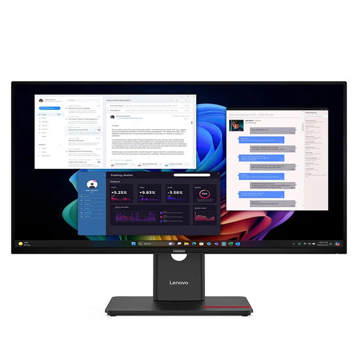 მონიტორი Lenovo ThinkVision T27UD-40 27" 3840x2160, 350 cd/m² 60Hz, 4ms, Eclipse Black