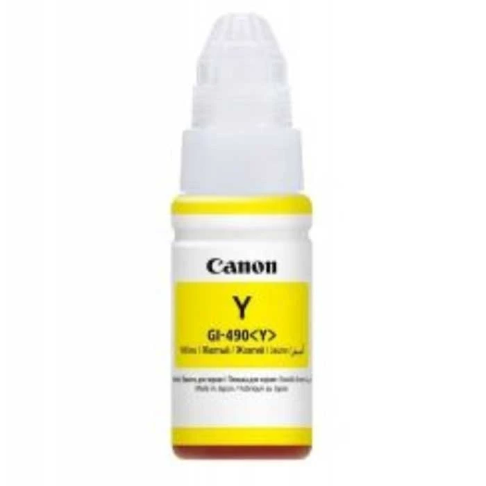 მელანი Canon GI-490 Yellow 70ml for PIXMA G1400, G2400, G3400, G4400 (7 000 pages)