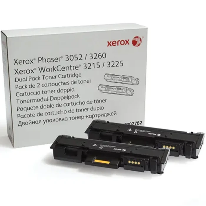 ტონერი Xerox 106R02782 Dual Pack Toner Cartridge Black for P3052/3260 WC3215/3225 (6000 Pages)