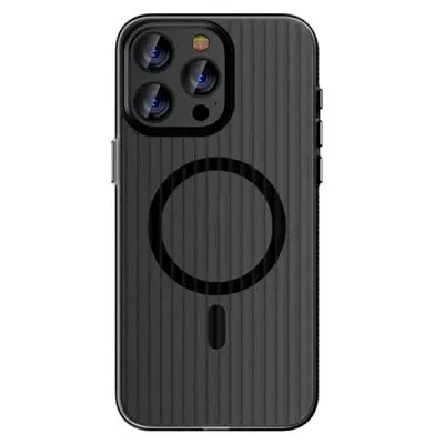 ტელეფონის ქეისი For iPhone 16 Pro Case Compatible with MagSafe Corrugated Texture Hard PC Matte Phone Cover