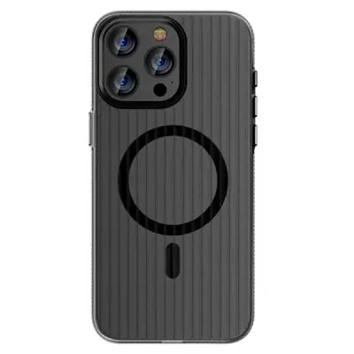 ტელეფონის ქეისი For iPhone 16 Pro Case Compatible with MagSafe Corrugated Texture Hard PC Matte Phone Cover