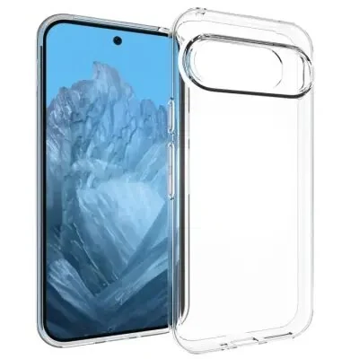ტელეფონის ქეისი For Google Pixel 9 / Pixel 9 Pro Clear Soft TPU Back Cover Watermark-Free