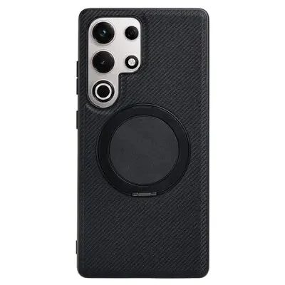 ტელეფონის ქეისი VILI TCY Series for Samsung Galaxy S25 Ultra Magnetic Ring Kickstand PC TPU Back Cover