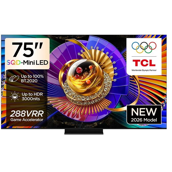 ტელევიზორი SQD-Mini LED TCL 75C7L 4K Google TV; Airplay2; 144Hz