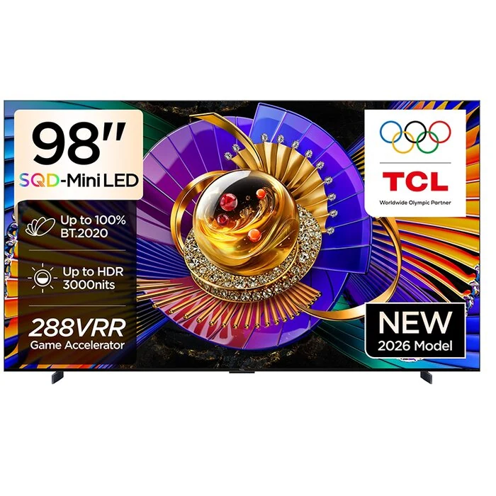 ტელევიზორი SQD-Mini LED TCL 98C7L 4K Google TV; Airplay2; 144Hz