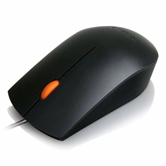 მაუსი Lenovo 300 Wired Black