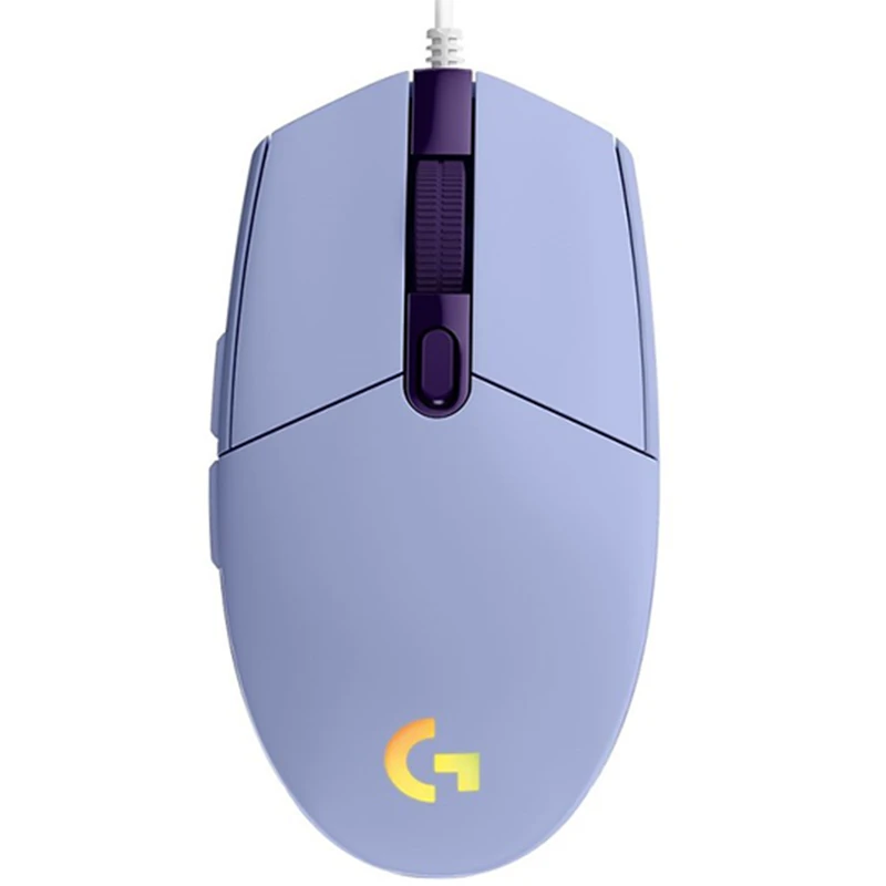 გეიმინგ მაუსი Logitech G203 LIGHTSYNC Corded - LILAC - USB