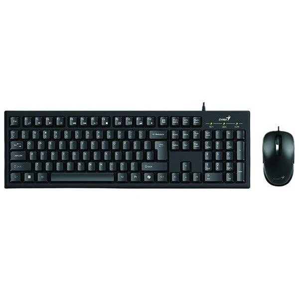 კლავიატურა და მაუსი Genius Wired Keyboard and Mouse Combo KM-100SE Black