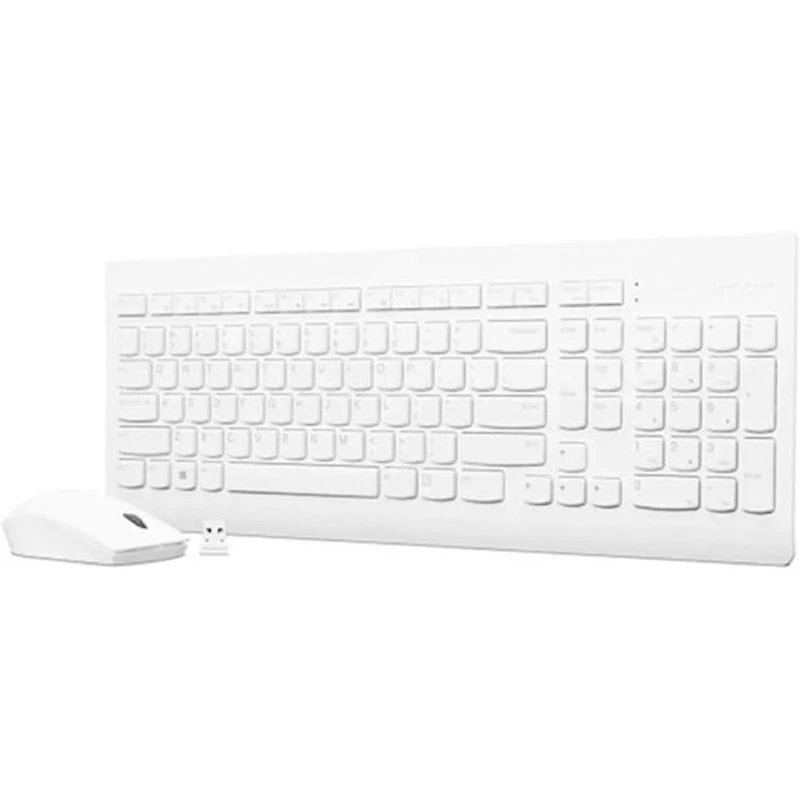 კლავიატურა და მაუსი Lenovo KB MICE ESSENTIAL WIRELESS COMBO White