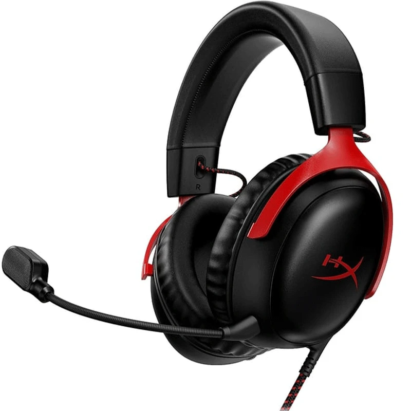 გეიმინგ ყურსასმენი HyperX Cloud III - Wired Black/Red (727A9AA)