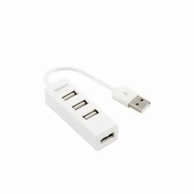 USB ჰაბი USB HUB SBOX H-204 White / USB-2.0 4 PORT