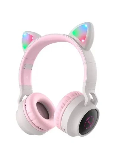 უსადენო ყურსასმენი HOCO W27 Cat ear wireless headphones GREY