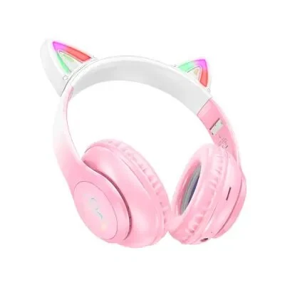 უსადენო ყურსასმენი HOCO W42 Cat ears BT headphones cherry blossom