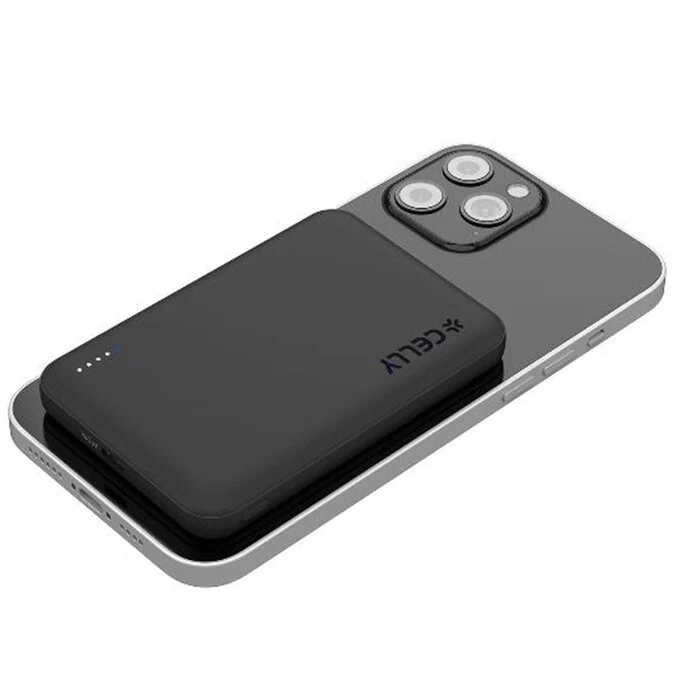 პორტატული დამტენი Celly MAGSAFE POWERBANK 5000MAH BK