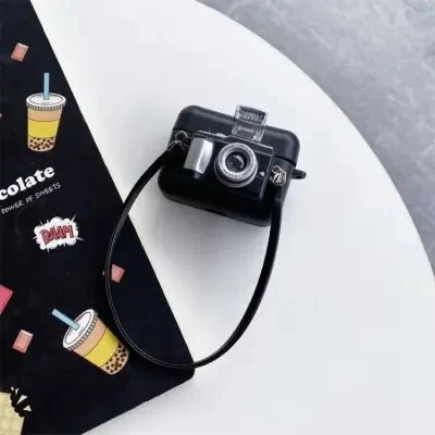ყურსასმენის ქეისი For AirPods Pro Earphone Box Cover Camera Shaped Silicone Case