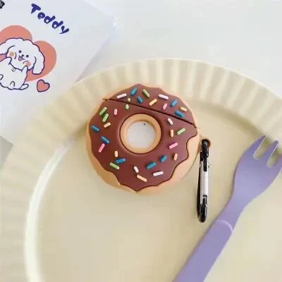 ყურსასმენის ქეისი For Apple AirPods 2nd gen. Creative Donuts Shape Silicone