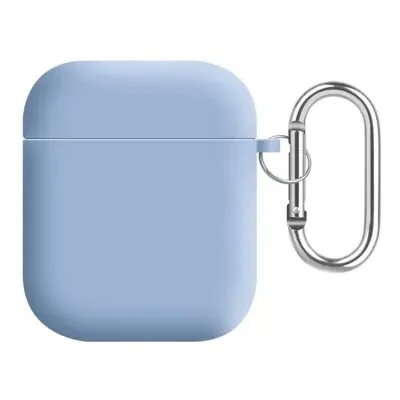 ყურსასმენის ქეისი For Apple AirPods 2nd gen. Silicone+PC Lining Protective Cover - Lilac Purple