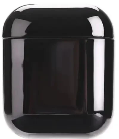 ყურსასმენის ქეისი For Apple AirPods 2nd gen.Electroplating TPU Protective Box - Black