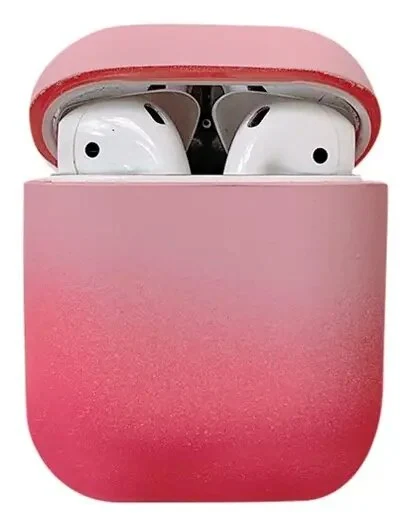 ყურსასმენის ქეისი For Apple AirPods 2nd gen.Gradient Frosted PC Hard Case Protective Cover (without Buckle)