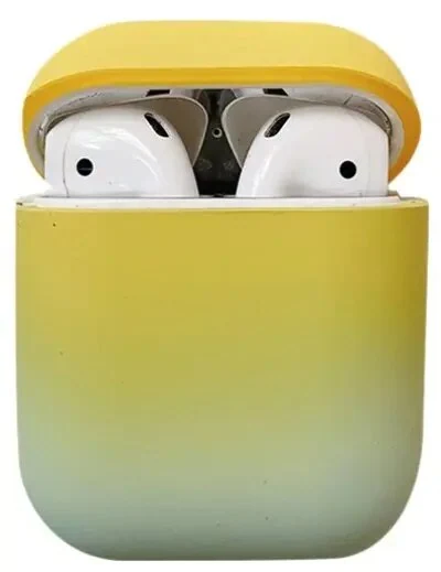 ყურსასმენის ქეისი For Apple AirPods 2nd gen.Gradient Frosted PC Hard Case Protective Cover (without Buckle)