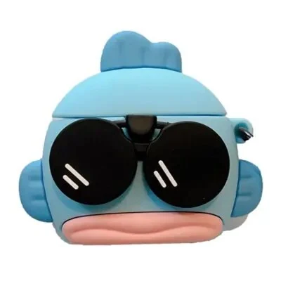 ყურსასმენის ქეისი For Apple AirPods 3 Cartoon Clownfish Silicone Cover Anti-drop Earphone Protective Case with