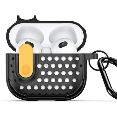ყურსასმენის ქეისი For Apple AirPods 3 DUX DUCIS PECM Series Case TPU+PC Protective Cover with Keychain
