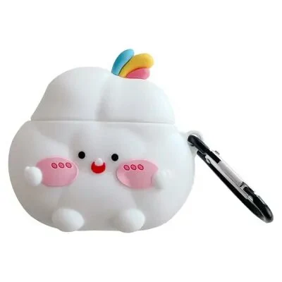 ყურსასმენის ქეისი For Apple AirPods 3 Earphone Silicone Case Cute Cloud Design Anti-drop Earbud Cover