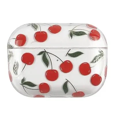 ყურსასმენის ქეისი For Apple AirPods Pro (Gen 2) (USB-C) / Pro 2 Hard PC Lacquered Fruit Flower Pattern Bluetooth