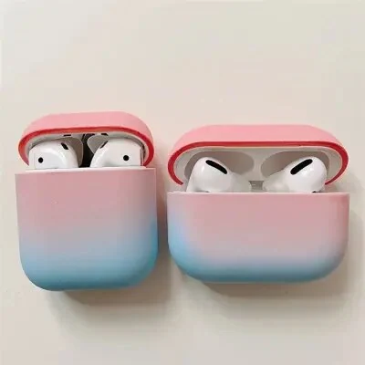 ყურსასმენის ქეისი For Apple AirPods Pro Gradient Frosted Bluetooth Earphone Protective Cover PC Hard Case